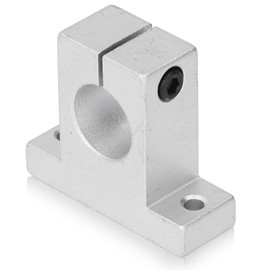 4-Piece Linear Rail Bracket SK25 Linear Motion Rail Bracket Vertical Aluminium Alloy Clamping Rod Rail Bracket Set for 25 mm Rod Shaft