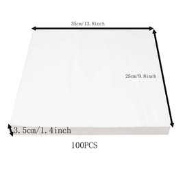 Allazone 100 Sheets Bird Cage Liner Papers, Disposable Bird Cage Paper Liners, Cuttable Pet Animal Cages Cushion, Precut Absorbent Bird Paper for Bird Parrot Small Animal, 7.9'' X 10.6''