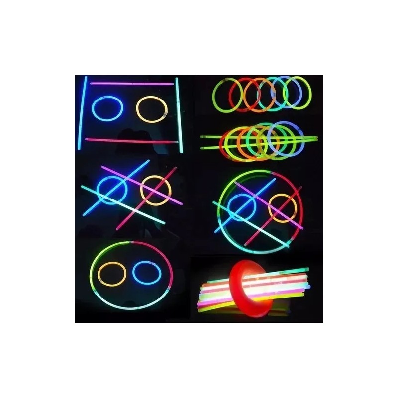 Neon 200 Pulseras Luminosas Fluorescentes Neon Fiesta Batucada
