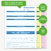 Ocean Pads Engineer Service Report Book with Inspection Description Timesheet
