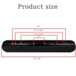 HMZ Full Length Padded Armrest Black 13-7/8" Long Wheelchair and Transport Chair arm Cushions, Black (1 Pair) Compatible with All Brands(13-7/8")