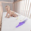 Waterproof Crib Mattress Protector Zippered 2 Pack, 6-Side Waterproof Crib