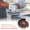 Saipor 2Pcs Angle Grinder Flange Nuts with 5/8-11 Inch Thread,