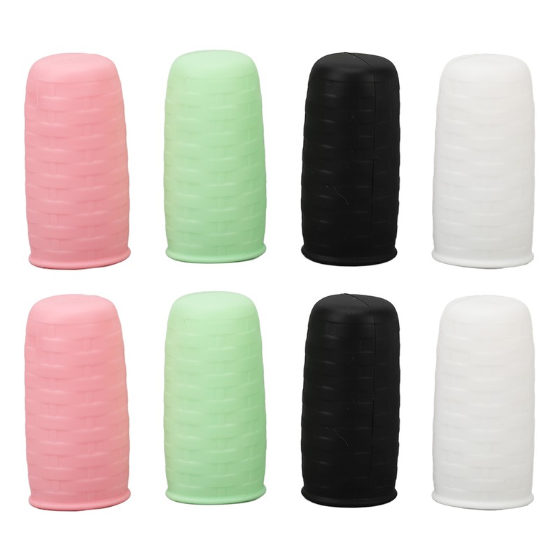 8pcs Travel Leak Proofing Elastic Sleeve Bottle Covers Soft Silicone