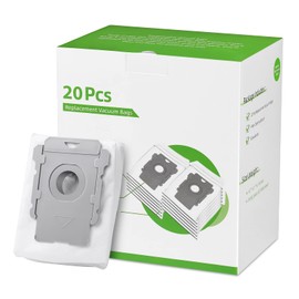 Rowhalf 20 Pack Vacuum Bags, Effective Dust Filtration,Compatible with iRobot Roomba i& s & j Series, for i3+, i4+, i5+, i6+,J6+, i7, i7+(7550) j7, j7+, i8+, J8+, J9+, s9+ Automatic Dirt Disposal Bags