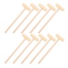 Alipis Set di 10 mini martelli e mazze in legno,