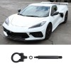 carpart2021 Black Alloy Track Racing Aluminum Tow Hook Ring For