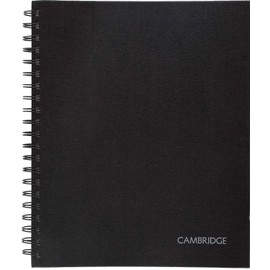 Cambridge Notebook, Hardcover, 8.5 x 11 inch, 96 Sheets, Black