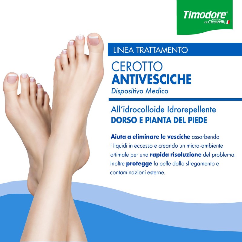 Timodore, Cerotti Antivesciche Formato Medio per Dorso e Pianta del