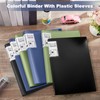 Marspark 6 Pcs Binder with Plastic Sleeves Large 8.5" x