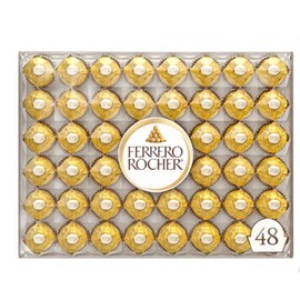 Ferrero Rocher, Milk Chocolate Hazelnut Candy, 21.2 oz, 48 Count