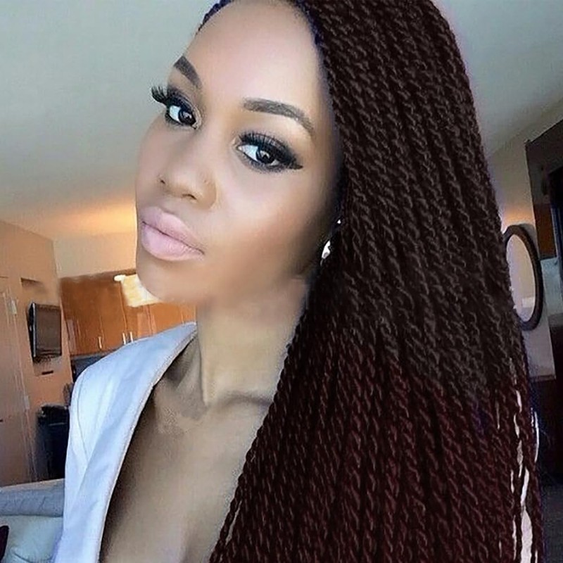 FDEETY Braids Extensions 60 cm Synthetic Hair for Braiding Extensions