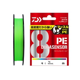 Daiwa PE Line UVF PE Dura Sensor X8 + Si2, No. 3, 328.1 yd (300 m), Lime Green
