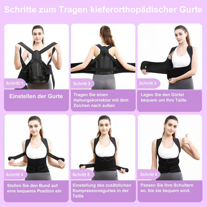 DAILIENFUS Back Straightener, Posture Corrector, Back for Men and Women,