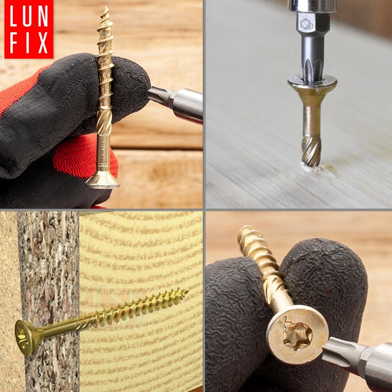 Lun Fix Chipboard Screws 4.5 x 80 mm | Pack