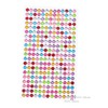 Angoily 4 Sheets Round Rhinestones Nail Art Stickers Gems for