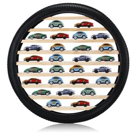 Lineshading Tire Toy Box Wall Display Car Shelf Model Car Display Case Stand for 1/64 Car Collectibles Cars, Collectibles, Toy Figurines, Tiny Dolls (Diameter 23.6 Inches)