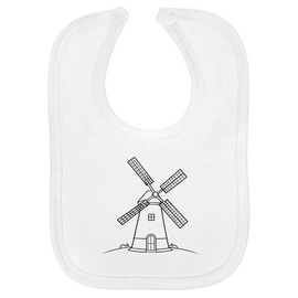 Azeeda 'Traditional Windmill' Soft Cotton Baby Bib (BI00061103)