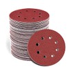 100PCS 125mm Sanding Discs Round 8 Hole Sanding Discs Pads