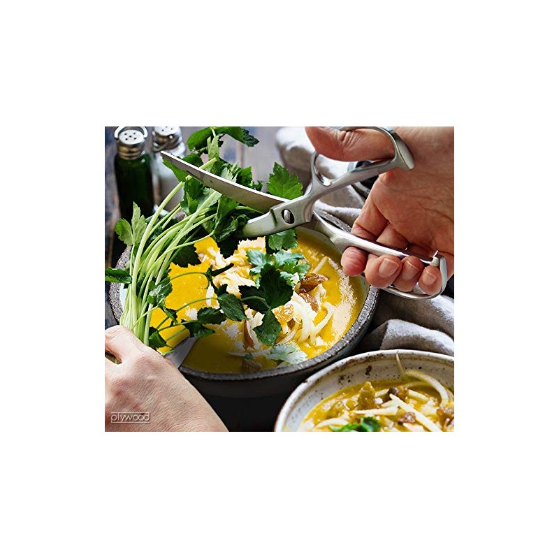 Forged All Stainless Steel Curved Kitchen Shears 020DH4492 Kai