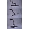 TRUSTMI Adjustable Shower Arm 4 Inch Brass Shower Head Combo
