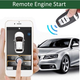 PKE Remote Starter Kits Universal Car Remote Engine Start for Car One Key Push Engine Start Keyless Entry for Car Remote Key or App Control Gifts for Man