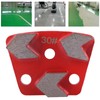 3PCS Trapezoid Diamond Grinding Disc Floor Grinding Pad #30 Grit