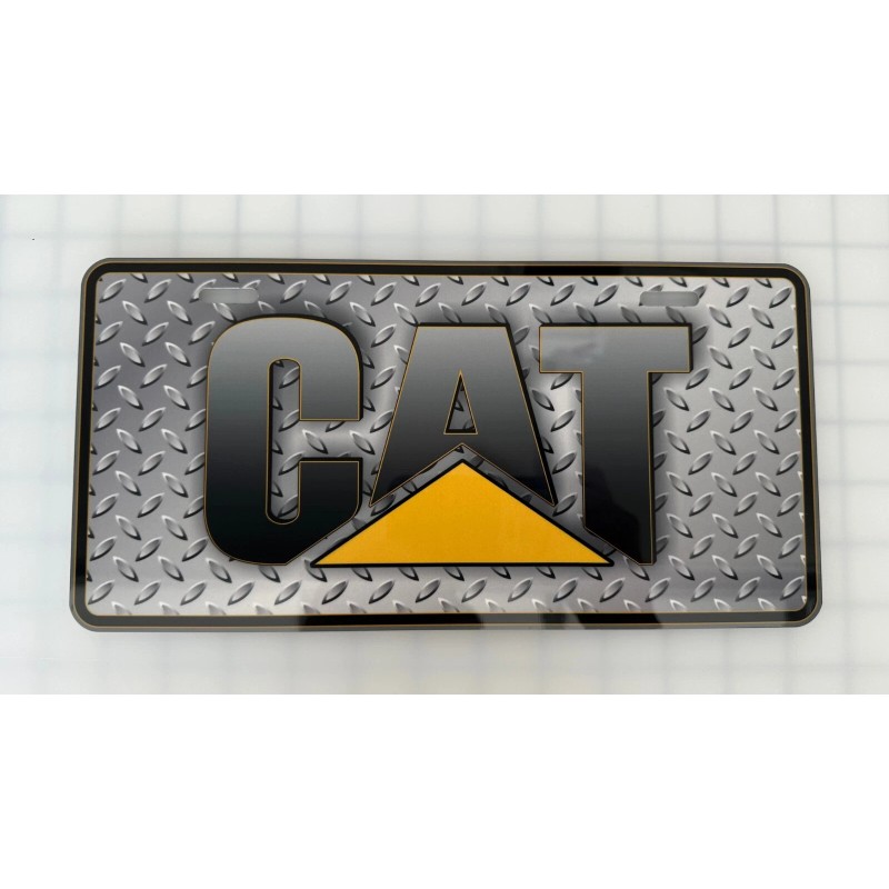 Caterpillar Cat Aluminum Sublimation .045" (1.12mm) License Plate