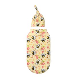 Bees Swaddle Blankets Newborn Receiving Blanket Baby Swaddle Wrap Soft Sleeping Sack for Baby Girls Boys