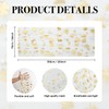 Beige Gauze Gold Shamrocks St.Patrick's Day Table Runner 120 Inch