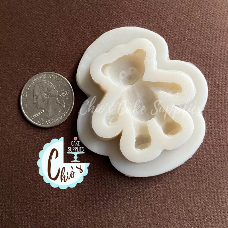 Unbranded Teddy Bear Silicone Mold, 1½" H