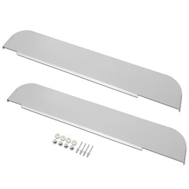 CNNELL 5" Chop Top Door Trim Compatible with Kenworth T600, T660, T800 & W900 Trucks/Fit Daylight & Non-Daylight Doors Stainless Steel 5 Inch Drop Polished