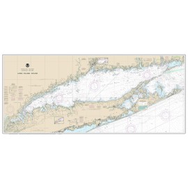 Long Island Sound - 2017 Nautical Map Connecticut - New York Custom Print 80000 AT