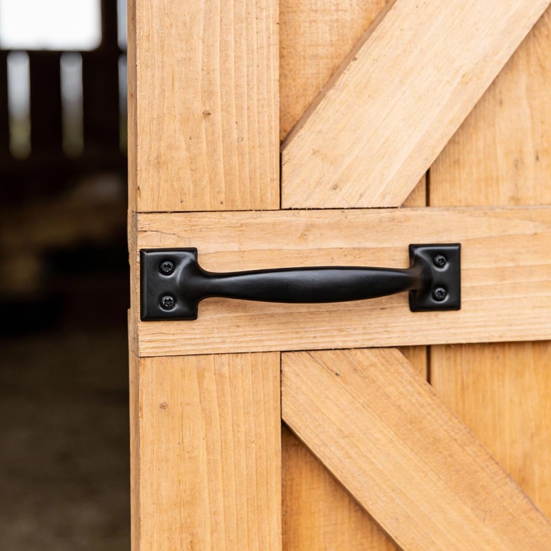 30 Pack Black Metal Gate Handles, 5.4 Inch Door Pull