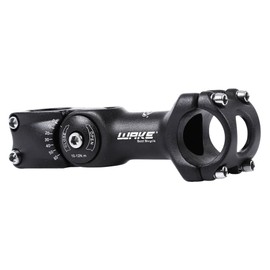 Wake MTB Stem 31.8 90mm 110mm 0-60 Degree Adjustable Bike Stem Mountain Bike Stem Short Handlebar Stem for Bicycle Road Bike MTB BMX Cycling (Aluminum Alloy Lightweight Black)
