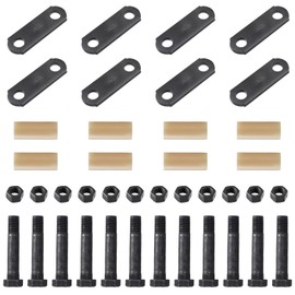Racewill 2 Packs Tandem Axle Trailer Shackles Kit: Trailer Shackles with Trailer Shackle Bolts, 2-5/8" Trailer Shackle Straps (262), Used On Dual-Axle Systems And All Triple-Axle Systems