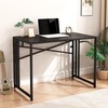 HOBINCHE Folding Small Computer Desk, Foldable Space-Saving Home Office Table,
