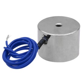 Uxney DC 12V 100N 22LB/10kg Sucker Electromagnet Magnet Lifting Cylinder Holds Rounds 30 x 22 mm