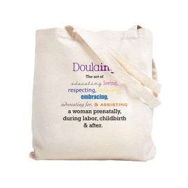CafePress Doulaing Colorful Natural Canvas Tote Bag, Reusable Shopping Bag
