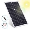 18V 20W Semi Flexible Solar Panel Monocrystalline High Efficiency Waterproof