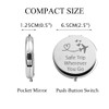 CHOORO Safe Travels Pocket Mirror Safe Trip Wherever You Go