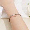 LUXYSODE Silver Bracelet for Women 925 Infinity Sterling Silver Beaded