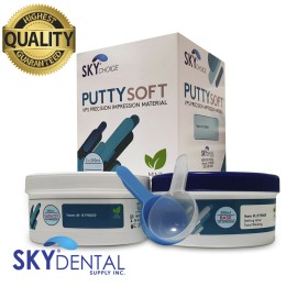 Sky Choice Dental Putty PVS VPS Impression Material Mint Base 2 x 300 ml REGULAR SET
