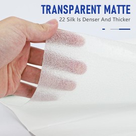 YIYIW 49.6"*10.2"Clear Skateboard Grip Tape, Anti Slip Transparent Skateboard Sandpaper, Waterproof Clear Grip Tape for Skateboards (Transparent)