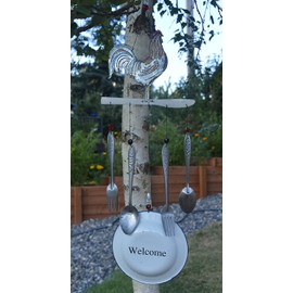 Sunset Vista Designs 92153 Farmhouse Wind Chime, 28-Inch, Rooster
