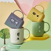 Cute Cartoon Lamb Tooth Brushing Cup for Kids & Students (Kindergarten) 501-600ml/Light Green 20ea