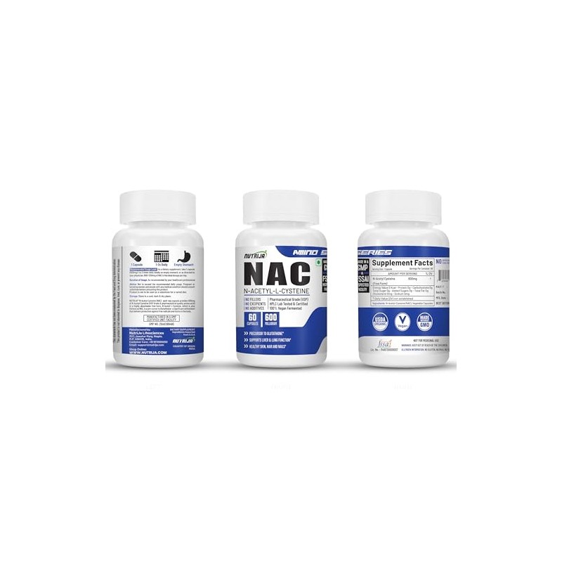 NutriJa N-Acetil Cisteína (Nac) (600 Mg) - 60 Cápsulas