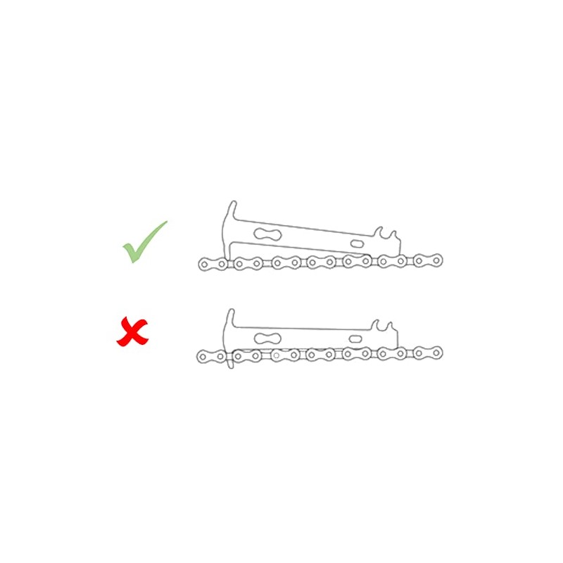 P4B Bicycle Chain Gauge with Two Precision Indicators of 0.75