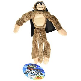 Playmaker Toys - Flying Screaming Flingshot Slingshot Novelty Monkey Plush Doll Toy, Launches up to 50 Feet