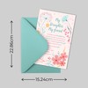 Daughter Birthday Cards - Sentimental Poem and Flowers
